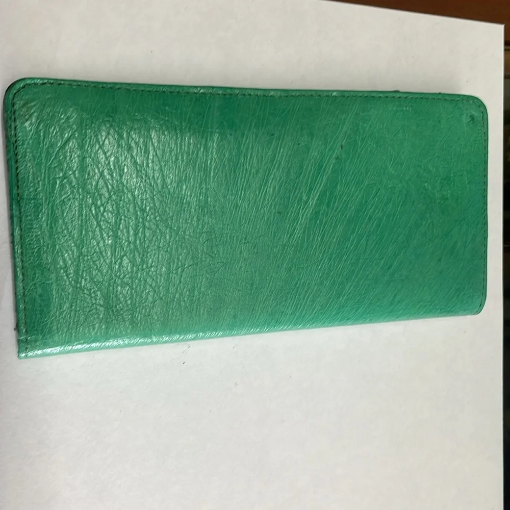 Mens Texas Wallet Combination of Green and Black